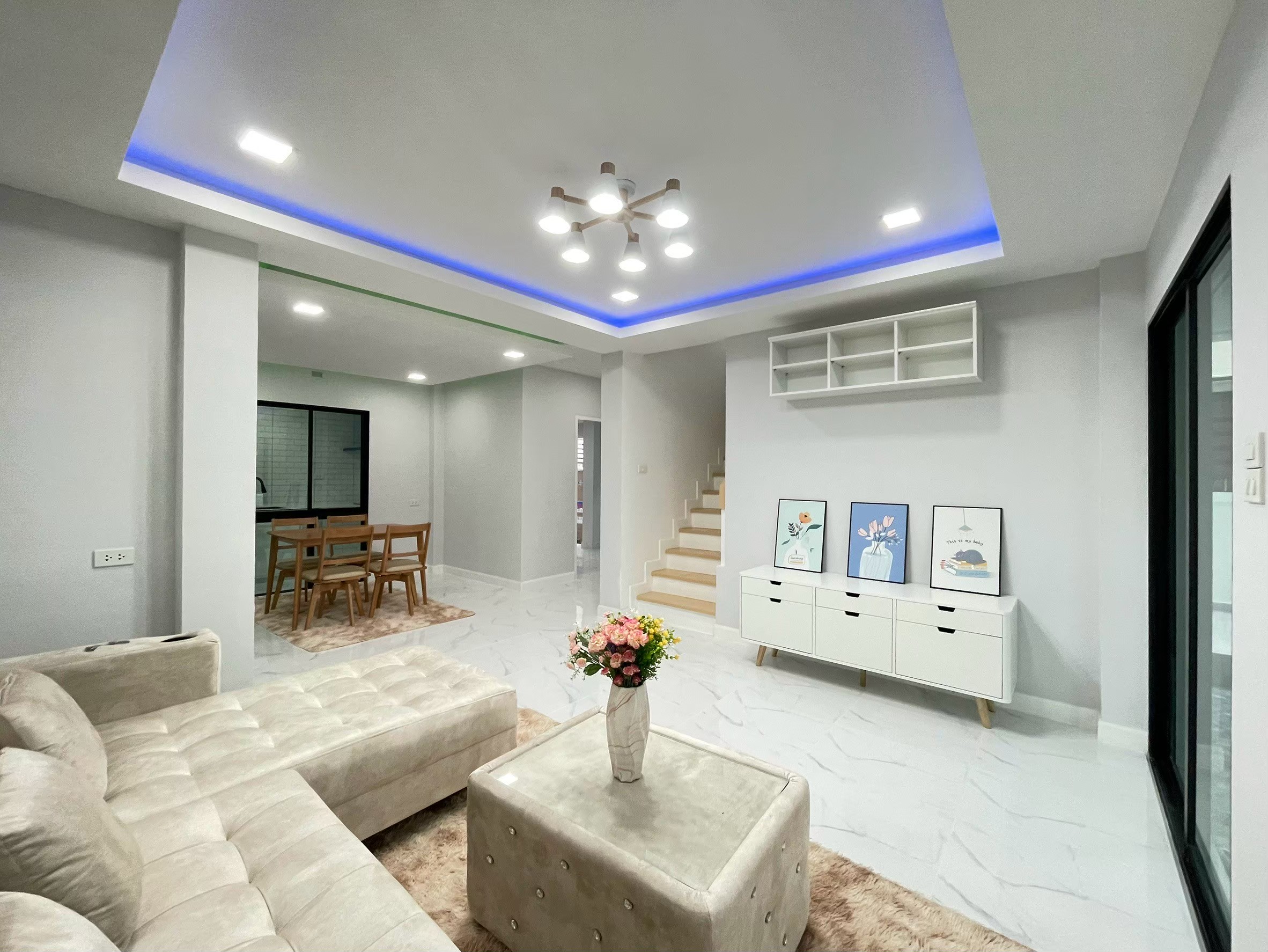 บ้านเดี่ยว 2 ชั้น 4 ห้องนอน 3 ห้องน้ำ พร้อมเข้าอยู่ หมู่บ้านบ้านฟ้ากรีนพาร์ค รังสิต - คลอง 3  - รูปที่ 6