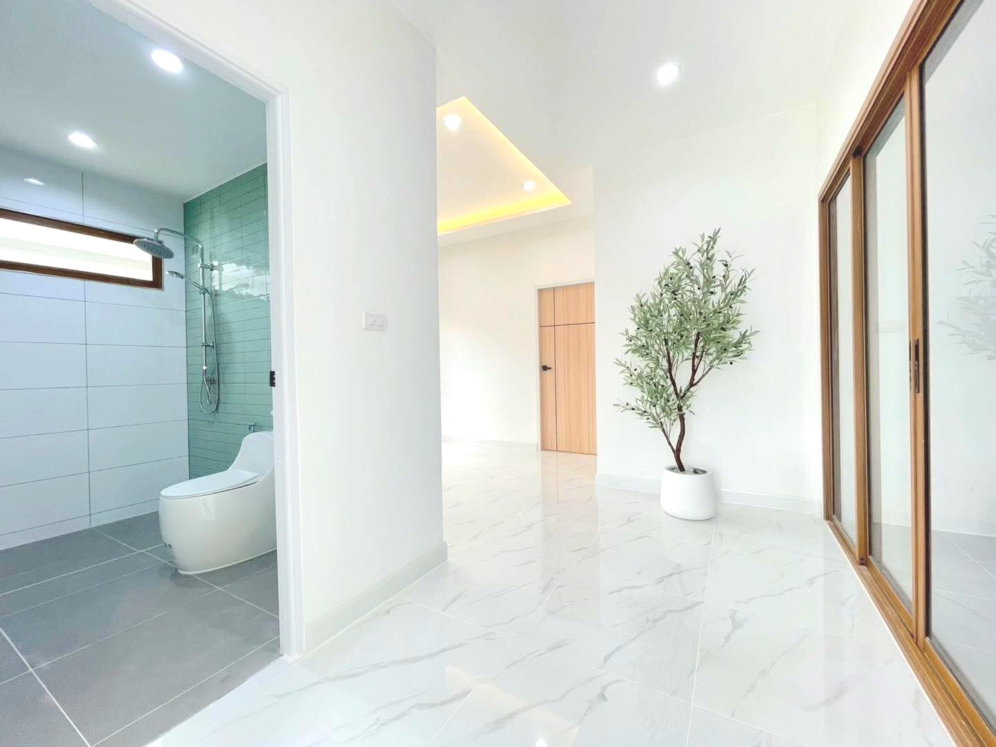 บ้านเดี่ยวชั้นเดียว รามอินทรา ใกล้รถไฟฟ้าสายสีชมพู ตกแต่งสไตล์มินิมอลพร้อมเข้าอยู่ - รูปที่ 18